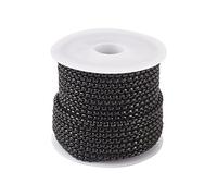 LOKAXXZU Cheriswelry 16.4 Feet/roll Vacuum Plating 304 Stainless Steel Venetain Chains Unwelded Box Chains 2.5x1.2mm Metal Chains with Spool for DIY Necklace Bracelet Jewelry Making