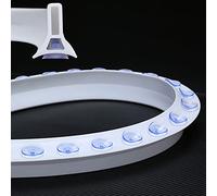 LOKAXXZU Collapsible Shower Threshold Water Dam,Shower Barrier and Flexible Dam Retention Systemwet and Dry Separate,Suction Cup Shower Splash Guard Removable Seal Strip,110cm(43in)