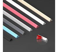 LOKAXXZU Collapsible Shower Threshold Water Dam,Silicone Shower Barrier,Kitchen Bathroom Dry and Wet Separation Door Gap Corner Blocking Water Strip bFlood Barrier Self-Adhesive,White,170cm