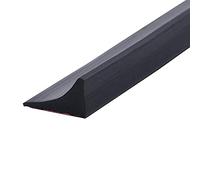 LOKAXXZU Collapsible Shower Water Dam Threshold,Bathroom Water Stopper Flood Barrier,Shower Water Guard Threshold Seal Strip,Shower Splash Guard,for Sink,countertop,Bathtub Edging,Black,1m/39in