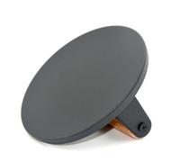 LOKAXXZU Kitchen Tools Heavy Duty Cast Iron Grill Press Burger Press Bacon Press Barbecue Press Meat Press Burger Smasher Griddle Press Round Flat Press with Anti Scalding Wooden Handle (5.7")