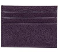 LOKAXXZU Leather ID Card Holder Thin Wallet Coin Purses Business Passport Cover Case Money Credit Clip Wallet(Purple)