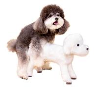 LOKAXXZU Opaeroo Male Dog Toy Silicone Simulation Humping Dog Toy, Pet Estrus Vent Puppy Toys for Male Estrus Dog Small Dogs Bulldog Teddy Dog, Pet Companion White 18cm/7.1in