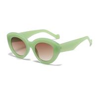 LOKAXXZU Popular Fashion Oversized Cat Eye Women Sunglasses Retro Leopard Shades UV400 Men Trending Oval Sun Glasses