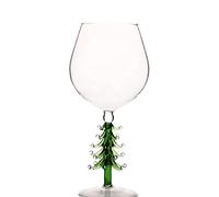 LOKAXXZU Red Wine Glasses Creative Christmas Tree Red Wine Glass Glass Champagne Goblet Glass Cup Home Living Room Decorate Gift Cups