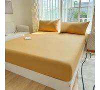 LOKAXXZU Solid Color Bed Sheet with Pillowcas Bed Sheet with Elastic Winter Super Soft Cosy Plush Shaggy Elastic Fitted Sheet All Around Fits Mattress Suitable for Fall Winter and Spring