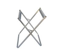 LOKAXXZU Trash Bag Holder Outdoor Garbage Stand Home Kitchen Foldable Trash Bag Bracket For Camping Leaves Gardening And Parties (Color : Silver, Size : 40x28cm)