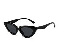 LOKAXXZU Vintage Cat Eye Sunglasses Women Fashion Olive Green Eyewear Men Trending Gradient Sun Glasses