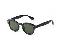 LOKAXXZU Vintage Rivet Tortoiseshell Round Sunglasses Women Men Retro Yellow Blue Lens Square Sun Glasses