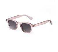 LOKAXXZU Vintage Rivet Tortoiseshell Round Sunglasses Women Men Retro Yellow Blue Lens Square Sun Glasses