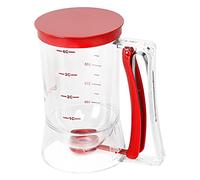 LOKAXXZU Yieobel Batter separator Cupcakes Pancakes Cookie Cake Waffles Batter Dispenser cookie separator batter Cream Speratator Cup Measuring Baking Tools (red)