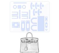 LokChuiDor Hardware Protective Film, Compatible with Birkin 30/35. Purse Hardware Sticker Transparent, Anti-Scratch, Clear