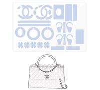 LokChuiDor Hardware Protective Film, Compatible with Chanel Coco Handle Small/Mini Purse Hardware Sticker Transparent, Anti-Scratch, Clear
