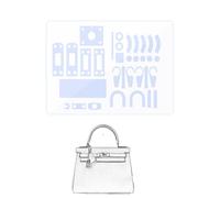 LokChuiDor Hardware Protective Film, compatible with Kelly 28 32. Purse Hardware Sticker Transparent, Anti-scratch, Clear, N