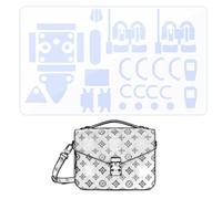 LokChuiDor Hardware Protective Film, Compatible with Pochette Metis. Purse Hardware Sticker Transparent, Anti-Scratch, Clear