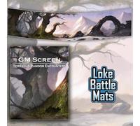 Loke Battlemats GM Screen Terrain & Random Encounters RPG Accessory Ages 14+ English