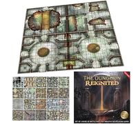 Loke BattleMats | The Dungeon Reignited Set Of 2 Books Of Battle Mats | RPG Accessory, Compatible with Tabletop Role Games, Erasable Cards, 2 Battle Mat Books | 1+ Players