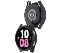 LOKEKE Compatible Compatible with Samsung Galaxy Watch 5 44mm Protective Case Cover, PC Protective Case Cover Shell Compatible with Samsung Galaxy Watch 5/4 44mm(44MM, PC Black)