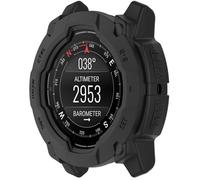LOKEKE Compatible with Garmin Instinct E Protective Case Cover, TPU Protective Watch Case Cover Shell Compatible with Garmin Instinct E 45mm(Black)