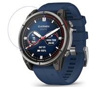 LOKEKE Compatible with Garmin Quatix 8 Tempered Glass Screen Protector, Premium Tempered Glass Screen Film Protector Compatible with Garmin Quatix 8 47mm, Made From Real Glass(47mm)