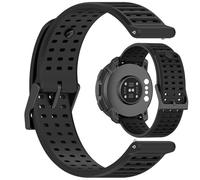 LOKEKE Compatible with Suunto Vertical 2 Replacement Wrist Band - 22mm Replacement Silicone Wrist Band Strap Compatible with Suunto Vertical 2/1 Race 2/S/1(Black)