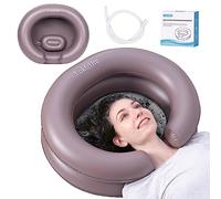 LOKFEHRE Large Portable Inflatable Hair Washing Basin for Bedridden - Wash Hair in Bed with Inflatable Shampoo Bowl.Hair Washing Basin for Elderly,Disabled,Injured,Ideal Inflatable Sink for Locs Detox