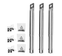 LOKHING 001 Universal BBQ Gas Grill Replacement Stainless Steel Adjustable Tube Burners for FirePlus Fire Mountain Campingaz and Other Model Grills (29.5 to 44.5 CM, 3 pack)