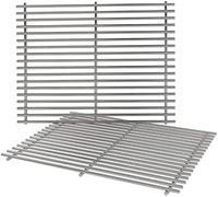 LOKHING 7528 49.5CM Grill Grates for Weber Genesis 300 E310 E320 E330 S310 S320 S330, Stainless Steel Cooking Grids Spare Parts for Genesis EP310 EP320 6512001, 6519099 Gas Grills.