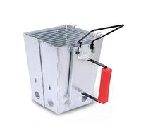 LOKHING BBQ Collapsible Foldable Charcoal Chimney Starter with Handle for Weber, Grill Quick Start Barbecue for Camping & Grilling, Chimney Lighter Basket, Fire Ignition Lighter Coal Burner Lighting