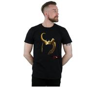 Loki Agent Of Asgard Helmet T-Shirt Marvel Black M