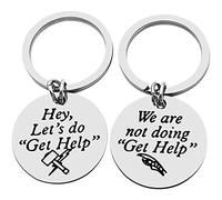 Loki and Thor Friendship Keychain Set , Let’s Do Get Help We are Not Doing Get Help Keyring Marvel Comic Friendship Inspired Gift for Best Friends Loki Thor Fans Christmas Birthday Jewelry, Keychain,