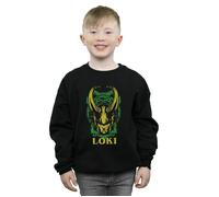 Loki Badge Sweatshirt Marvel Black 3-4 Years