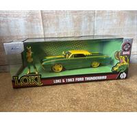 NA - Jada - Marvel Loki 1963 Ford Thunderbird 1 24 with Figure Die-Cast - N59z