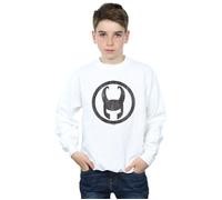 Loki Icon Sweatshirt Marvel White 9 Years