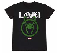 Loki Men's Season 2 Distressed Logo T-Shirt in Black | Size: Large Loki Black L