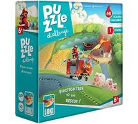 LOKI Puzzle Challenge Firefighters to the Rescue Game for Ages 6 and Above