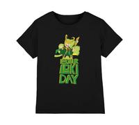 Loki St Patrick's Day Day Unisex Kids T Shirt, Black, 7-8 Years