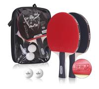 LOKI Table Tennis Bat Set Duo - 2 Bats with ITTF Competition Approval - with Carry Bag