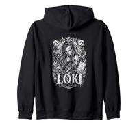 Loki Trust Us Maybe Norse Mythology Oath Zip Hoodie