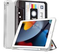 Lokigo for iPad 10.2 Case for iPad 9th Generation 2021/8th Gen 2020/7th Gen 2019-Premium Shockproof Case with Soft TPU Back Cover & Auto Sleep/Wake, Rock Tape