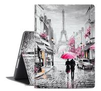Lokigo for iPad 9.7 Inch iPad 6th 5th Generation Cases, iPad Air 2, iPad Air Case, Gray Pink Smart Cover for iPad 9.7 2018 2017 Model iPad Air 2 Air 1 -Lovers in Paris