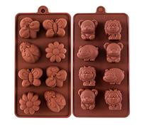 LOKIPA Animal & Insect Silicone Chocolate Candy Jelly Molds, Soap Molds, Silicone Baking Molds