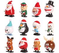 LOKIPA Christmas Wind Up Toys for Kids & Adult, 12 Wind Up Toys for Christmas Stocking and Goody Bag Filler