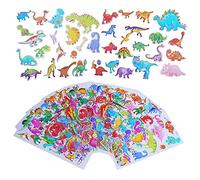 LOKIPA Dinosaur Stickers - 16 Sheet Cartoon Dinosaur Stickers for Kids Party Supplies