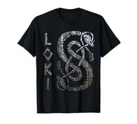Loki's Symbol The Serpent Vikings Gods Tee Viking Myth T-Shirt