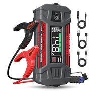 LOKITHOR J402 Jump Starter 3000A 12V 24000Amh Portable Lithium Car Battery Booster Pack for Upto 9.0L Gas and 7.0L Diesel Engines, Jump box and Jumper Cables, 100W Fast Charging, Smart Digital Screen