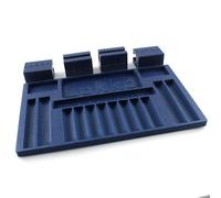 Lokko Lock Pinning Tray - Repin and Gut Locks Without Losing Parts - Metallic Blue