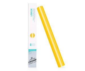 LOKLIK Heat Transfer Vinyl Roll, 30.5 x 180cm - Yellow | Iron-On HTV for T-Shirts and Fabrics, Durable Machine Washable Craft Vinyl for Use with Heat Press Machines