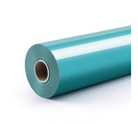 LOKLIK Heat Transfer Vinyl Roll - Iron-On HTV for T-Shirts & Fabrics - Durable Machine Washable Craft Vinyl for Use with Heat Press Machines (Aqua Blue)