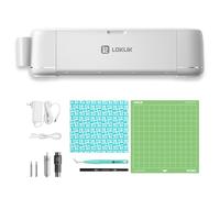 LOKLIK iCraft Die Cutting Machine - Vinyl Cutter - Daisy White | Precision Crafting, Cuts 100+ Materials Including Paper, Vinyl and Leather up to 2mm Thickness, Craft Tool, Graphic Design